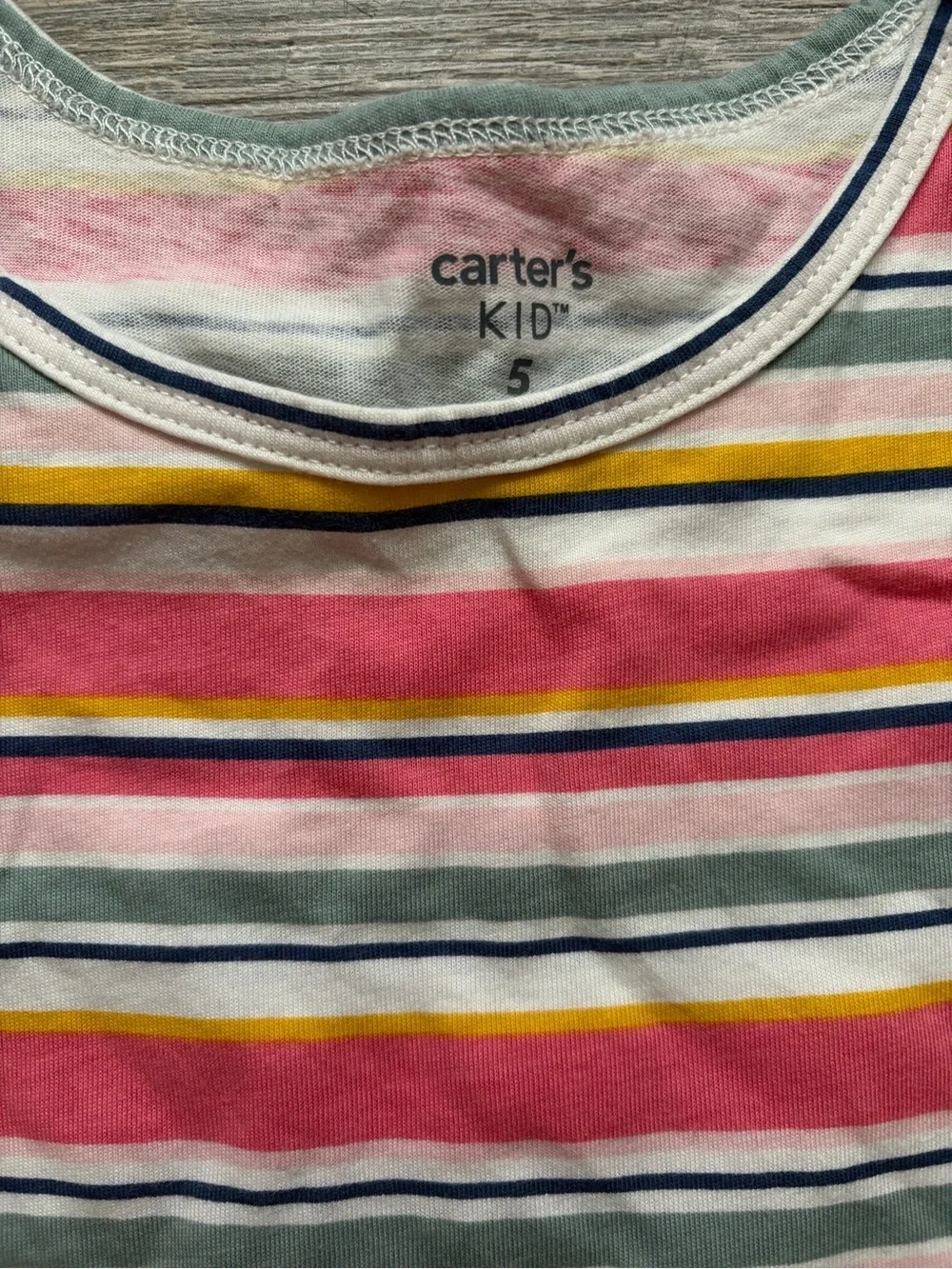 🌸 $10 SALE 🌸 Carter's Pink Striped Girls' Short Sleeve Dress